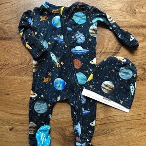 Posh Peanut Cosmic Galaxy Footie Sz NB